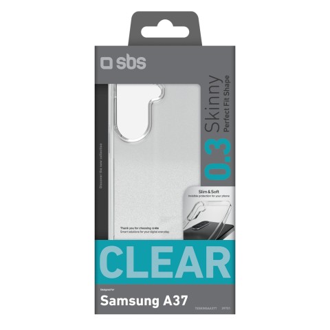 
„Samsung Galaxy A37 Slim“ dėklas – permatomas
