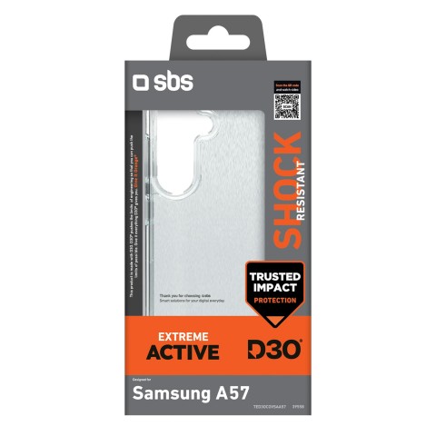 
„Samsung Galaxy A57 D3O“ dėklas - skaidrus
