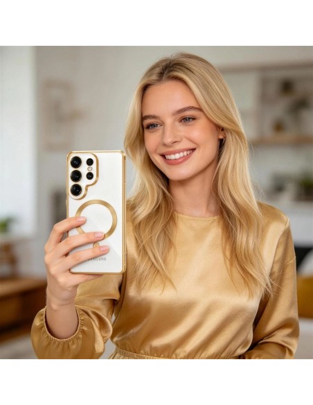 
Samsung Galaxy S26 Ultra MagFlex dėklas – skaidrus auksinis
