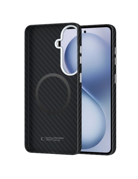 
„Samsung Galaxy S26“ dėklas – juodas ir sidabrinis
