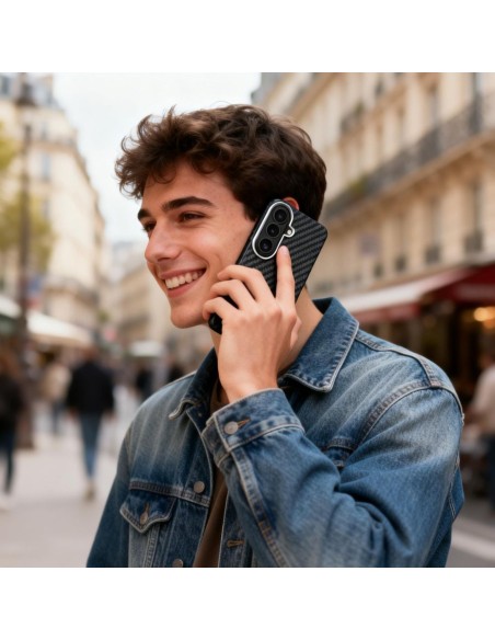 
„Samsung Galaxy S26“ dėklas – juodas ir sidabrinis
