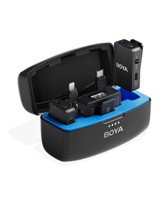
Belaidis mikrofonas su įkrovimo dėklu, 8 GB, 2,4 GHz, USB-C
