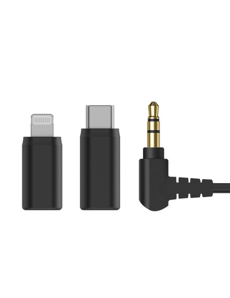 
Belaidis mikrofonas su įkrovimo dėklu, 8 GB, 2,4 GHz, USB-C
