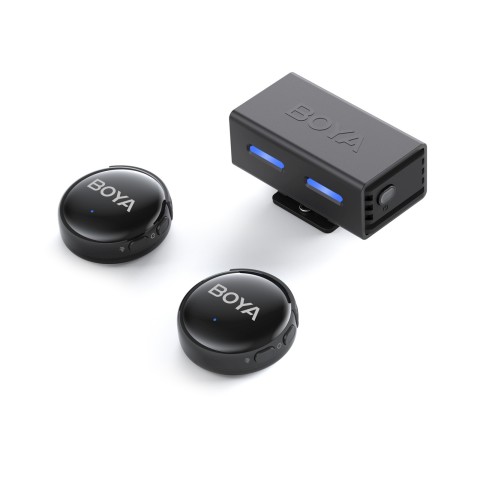 
AI 2,4 GHz USB-C belaidžio mikrofono rinkinys su dėklu
