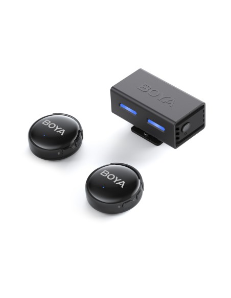 
AI 2,4 GHz USB-C belaidžio mikrofono rinkinys su dėklu
