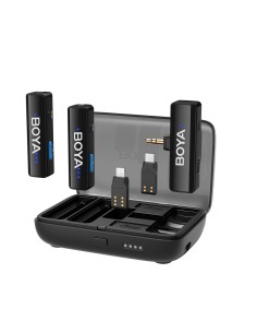 
Belaidžio mikrofono rinkinys su dėklu 1000mAh 2.4GHz USB-C
