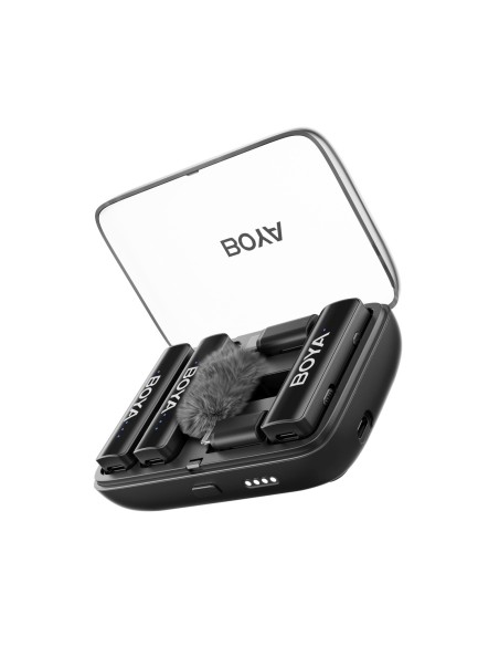 
Belaidžio mikrofono rinkinys su dėklu 1000mAh 2.4GHz USB-C
