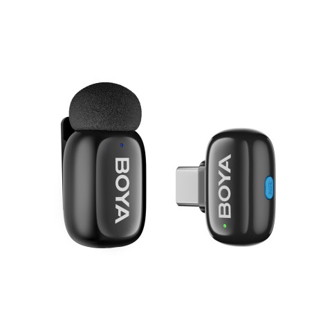 
„Mini 2-02“ 2,4 GHz USB-C belaidžio mikrofono rinkinys su dėklu

