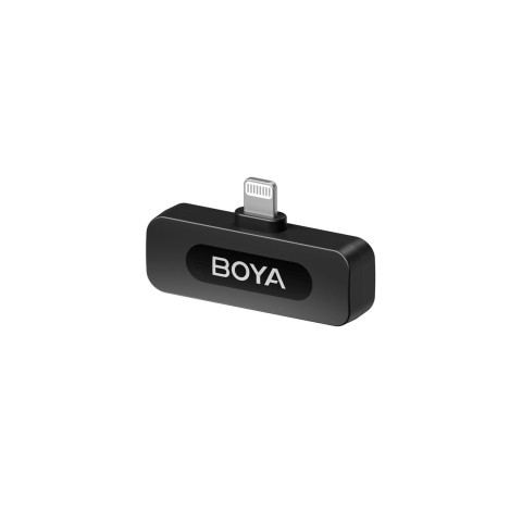 
120dB 2.4GHz belaidis prisegamas mikrofonas, skirtas „iPhone Lightning“ – juodas

