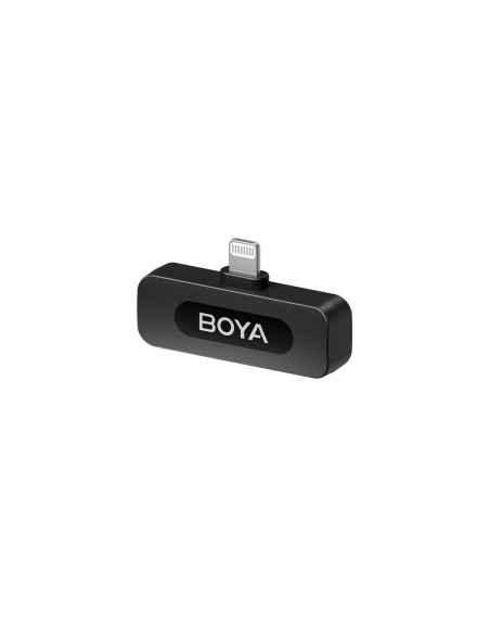 
120dB 2.4GHz belaidis prisegamas mikrofonas, skirtas „iPhone Lightning“ – juodas
