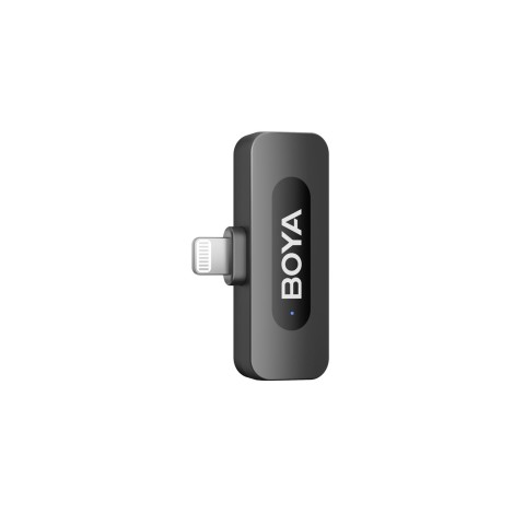 
120dB 2.4GHz belaidis prisegamas mikrofonas, skirtas „iPhone Lightning“ – juodas
