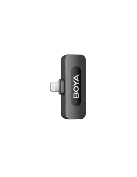 
120dB 2.4GHz belaidis prisegamas mikrofonas, skirtas „iPhone Lightning“ – juodas
