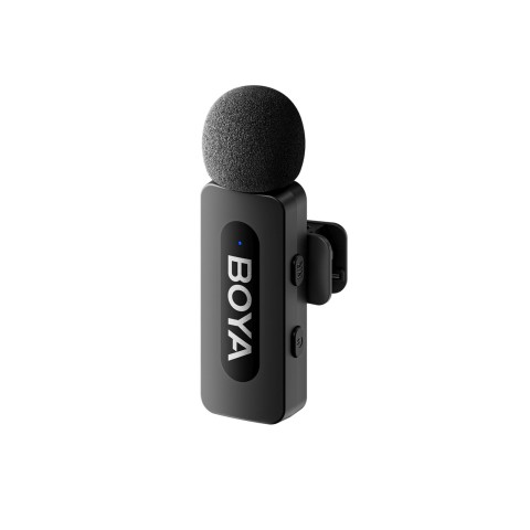 
120dB 2.4GHz belaidis prisegamas mikrofonas, skirtas „iPhone Lightning“ – juodas
