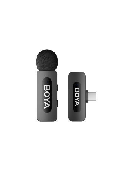 
Belaidis mikrofonas su spaustuku 120dB 2.4GHz USB-C - juodas
