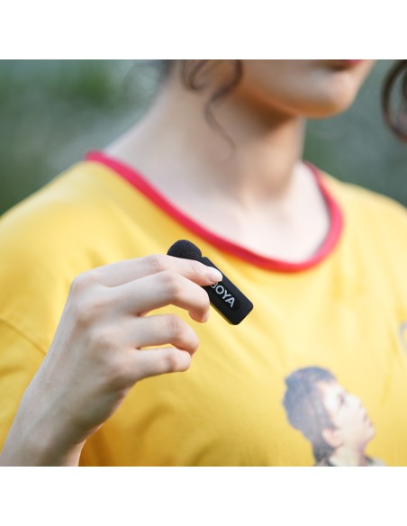 
Belaidis mikrofonas su spaustuku 120dB 2.4GHz USB-C - juodas
