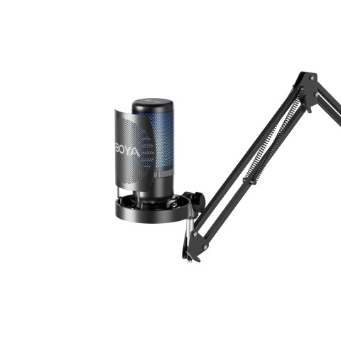
K3 108dB RGB USB-C laidinis mikrofonas su staliniu stovu – juodas

