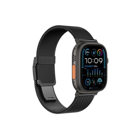 
Titano dirželis, skirtas „Apple Watch 38/ 40/ 41/ 42/ 44/ 45/ 46/ 49 mm“ – juodas
