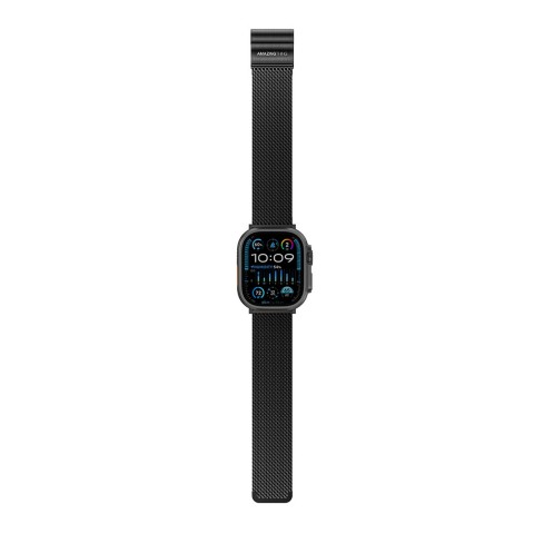 
Titano dirželis, skirtas „Apple Watch 38/ 40/ 41/ 42/ 44/ 45/ 46/ 49 mm“ – juodas
