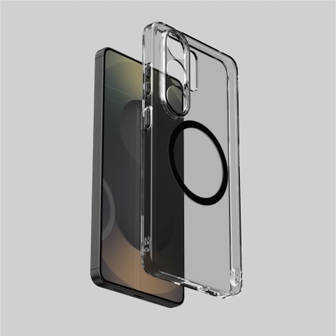 
„Samsung Galaxy S26 Ultra Minimal“ dėklas su magnetiniu objektyvu – juodas
