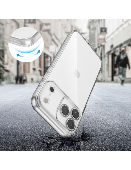 
„iPhone 17 Pro Max FlexAir“ dėklas – permatomas
