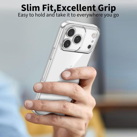 
„iPhone 17 Pro Max FlexAir“ dėklas – permatomas
