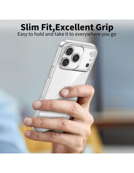 
„iPhone 17 Pro Max FlexAir“ dėklas – permatomas
