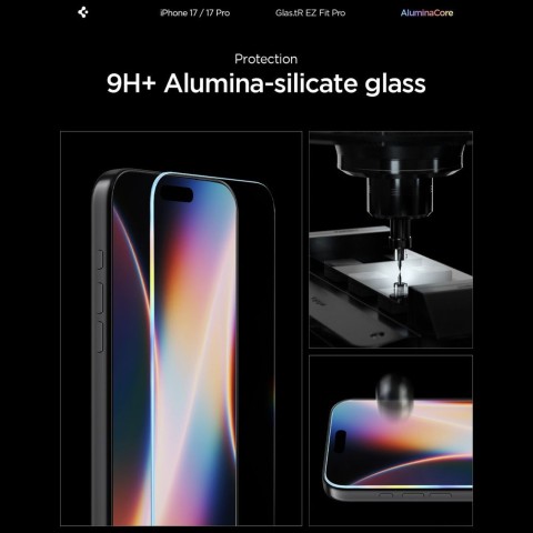 
Grūdintas stiklas iPhone 16 Pro / 17 / 17 Pro Glas.TR EZ Fit Pro - skaidrus
