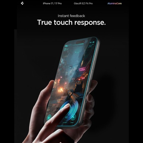 
Grūdintas stiklas iPhone 16 Pro / 17 / 17 Pro Glas.TR EZ Fit Pro - skaidrus
