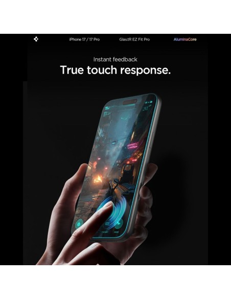 
Grūdintas stiklas iPhone 16 Pro / 17 / 17 Pro Glas.TR EZ Fit Pro - skaidrus
