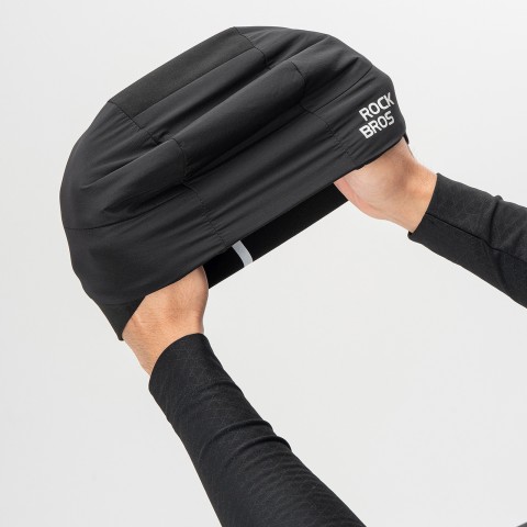 
Dvipusė žieminė dviratininko kepuraitė, 54–61 cm dydis – juoda
