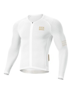 
„Diamond“ ilgomis rankovėmis dviratininko marškinėliai su ilgomis rankovėmis, L dydis – balti
