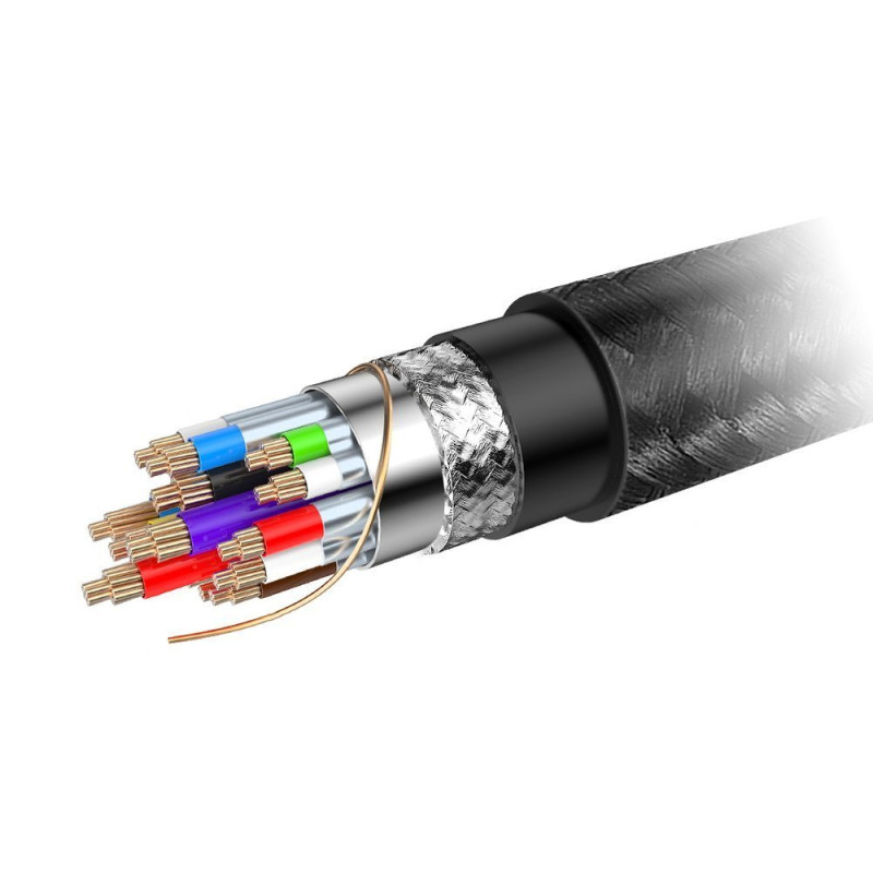 C tipo USB laidas – HDMI 4K 60Hz 2m juodas