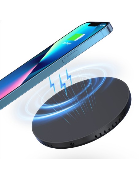 10W po stalviršis indukcinis įkroviklis + EU pakrovėjas su maitinimo laidu juodas