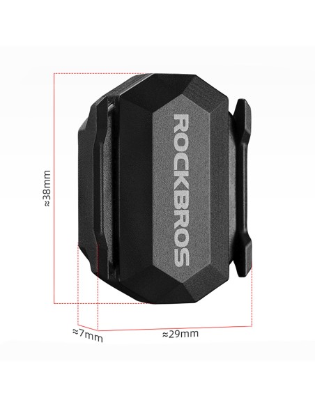
2 viename ANT+ Bluetooth dviračio greičio arba mynimo dažnio jutiklis – juodas
