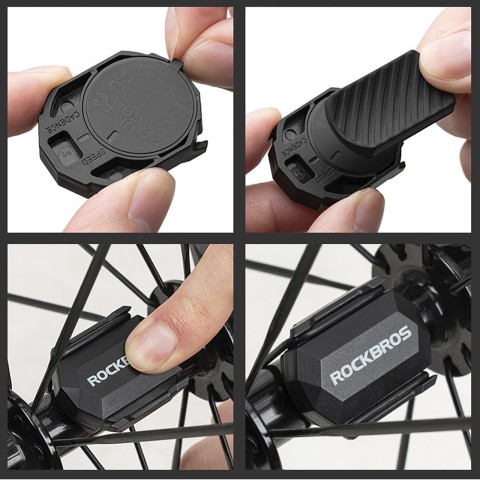 
2 viename ANT+ Bluetooth dviračio greičio arba mynimo dažnio jutiklis – juodas
