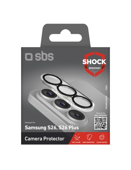 
Apsauginis galinio fotoaparato stiklas, skirtas „Samsung Galaxy S26/ S26 Plus“ su juodu rėmeliu
