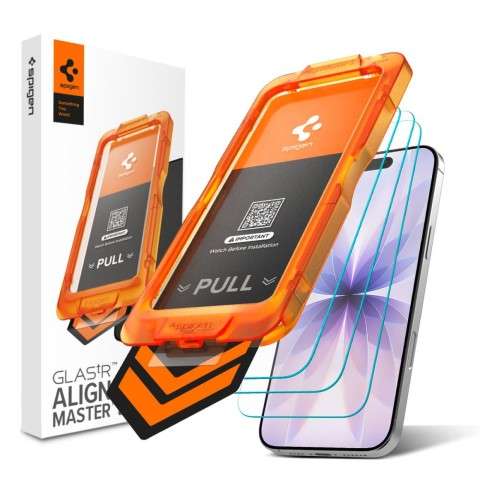 
Grūdintas stiklas iPhone 17 su Glas.tR AlignMaster Slim aplikatoriumi - 3 vnt.

