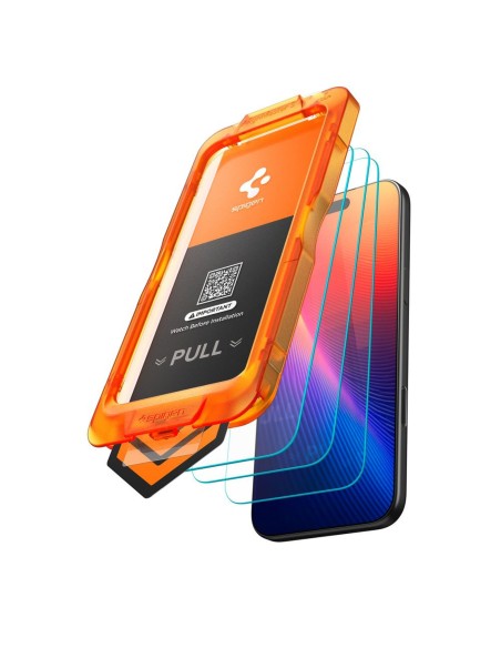 
Grūdintas stiklas iPhone 17 su Glas.tR AlignMaster Slim aplikatoriumi - 3 vnt.
