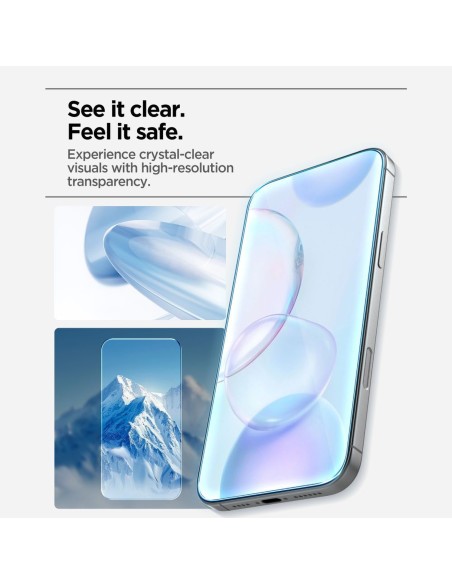 
Grūdintas stiklas iPhone 17 su Glas.tR AlignMaster Slim aplikatoriumi - 3 vnt.
