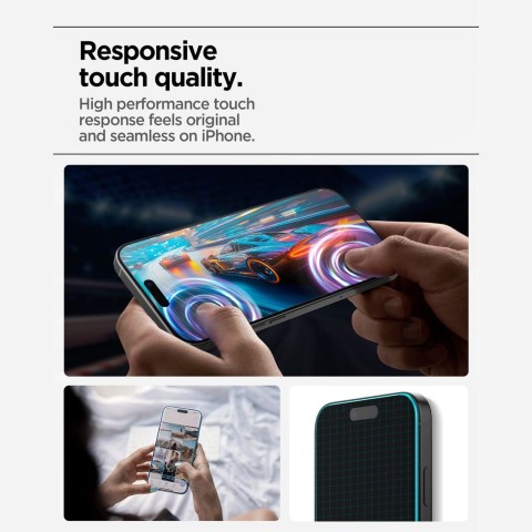 
Grūdintas stiklas iPhone 17 su Glas.tR AlignMaster Slim aplikatoriumi - 3 vnt.
