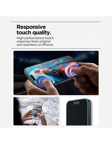 
Grūdintas stiklas iPhone 17 su Glas.tR AlignMaster Slim aplikatoriumi - 3 vnt.
