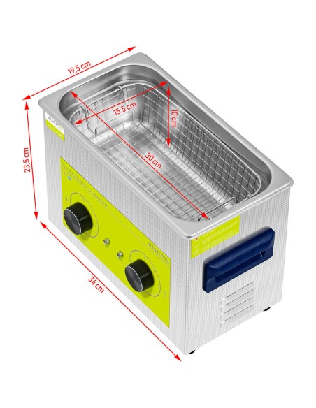 Skalbyklė ultragarsinis vonios valytuvas 4,5 l 120 W Skalbyklė ultragarsinis vonios valytuvas 4,5 l 120 W