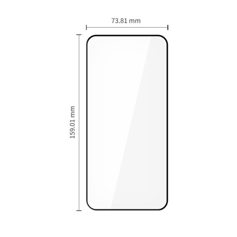 
Grūdintas stiklas Xiaomi Redmi Note 15 Pro 5G Glass Fit+ juodas - 2 vnt.
