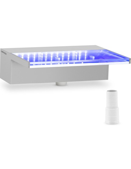Krioklio snapelio sienelės kaskados sodo tvenkiniui LED 30 cm, srautas 135 mm Krioklio snapelio sienelės kaskados sodo tvenkiniui LED 30 cm, srautas 135 mm