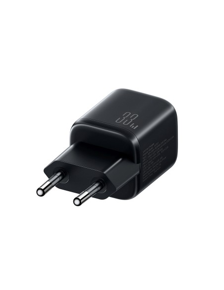 
33 W USB-A USB-C sieninis įkroviklis su 60 W USB-C–USB-C 1 m laidu – juodas
