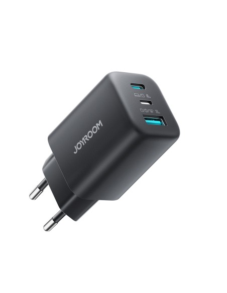 
USB-C iPhone Lightning USB-A GaN 45W sieninis įkroviklis – juodas
