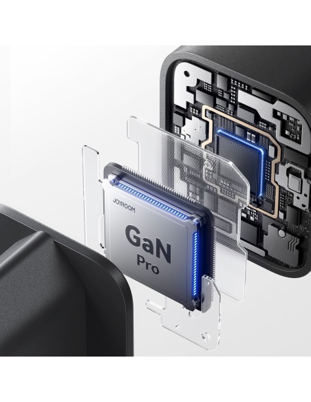 
USB-C iPhone Lightning USB-A GaN 45W sieninis įkroviklis – juodas
