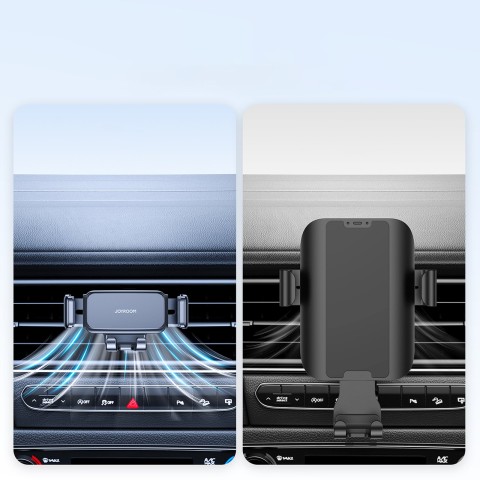 
Automobilinis telefono laikiklis oro išleidimo angai - juodas
