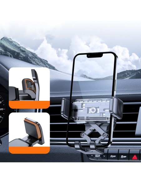 
Automobilinis telefono laikiklis oro išleidimo angai - juodas
