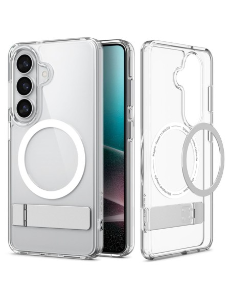 
„Samsung Galaxy S26+ Ultra Hybrid S MagSafe“ dėklas – permatomas baltas
